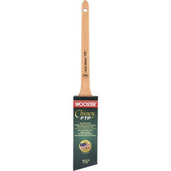 Wooster Brush - 1-1/2" Angled Synthetic Angular Brush - 2-3/16" Bristle Length, 7-1/8" Maple Handle - Americas Tooling