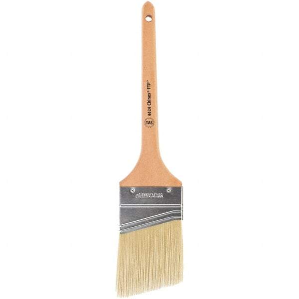 Wooster Brush - 1" Flat Polyester Varnish Brush - 2-3/16" Bristle Length, 4-13/16" Wood Handle - Americas Tooling