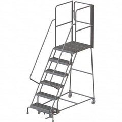 TRI-ARC - Rolling & Wall Mounted Ladders & Platforms Type: Rolling Warehouse Ladder Style: Rolling Platform Ladder - Americas Tooling