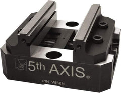 5th Axis - 125mm Jaw Width, 74mm High x 150mm Long x 125mm Wide Vise - For Use with 5 Axis Workholding Systems - Americas Tooling