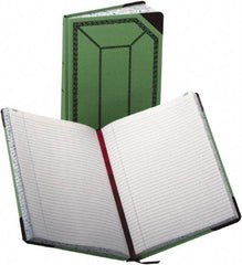 Boorum & Pease - 300 Sheet, 7-5/8 x 12-1/2", Record/Account Book - Green & Red - Americas Tooling