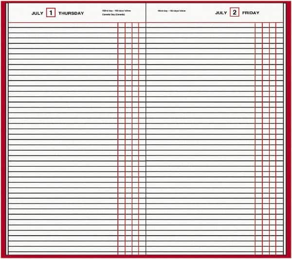 AT-A-GLANCE - 210 Sheet, 7-11/16 x 12-1/8", Composition Book - Red - Americas Tooling