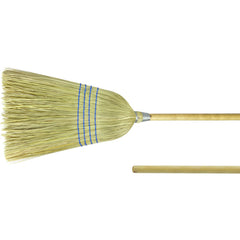 Light Industrial Upright Broom, Corn and Fiber Fill, 57″ Overall Length - Americas Tooling