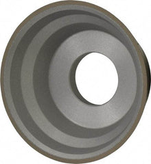 Norton - 3-3/4" Diam, 1-1/4" Hole Size, 1-1/2" Overall Thickness, 320 Grit, Type 11 Tool & Cutter Grinding Wheel - Extra Fine Grade, Diamond, R Hardness, Resinoid Bond - Americas Tooling