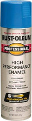 Rust-Oleum - Safety Blue, Gloss, Rust Proof Enamel Spray Paint - 14 Sq Ft per Can, 15 oz Container, Use on Multipurpose - Americas Tooling