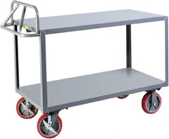 Little Giant - 3,600 Lb Capacity, 24" Wide x 41-1/2" Long x 42" High Shelf Cart - 2 Shelf, Steel - Americas Tooling