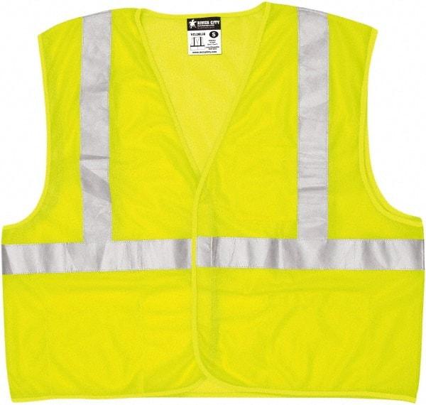 MCR Safety - Size 4XL Flame Resistant/Retardant Lime Mesh General Purpose Vest - 28.4" Chest, ANSI 107-2015, Hook & Loop Closure, 3 Pockets, Polyester - Americas Tooling