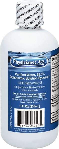 PRO-SAFE - 16 oz, Disposable Eyewash Single Refill Station - Approved by FDA - Americas Tooling