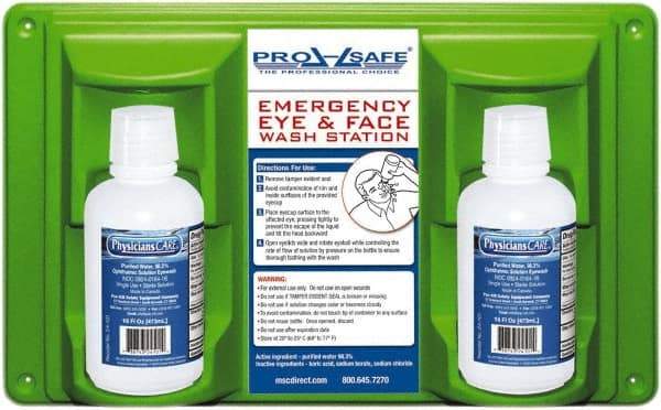 PRO-SAFE - 16 oz, Disposable Eyewash Double Station - Approved by FDA - Americas Tooling