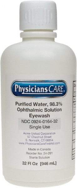 PRO-SAFE - 32 oz, Disposable Eyewash Single Refill Station - Approved by FDA - Americas Tooling