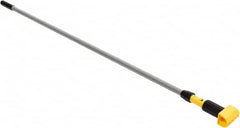 Rubbermaid - 60" Standard Aluminum Clamp Jaw Mop Handle - 5" Mop Head Band, Plastic Connector, Use with Wet Mops - Americas Tooling