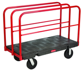 Sheet & Panel Truck 24 x 48 - Removable 27" high vertical frames - Duramold™ -- 2 fixed, 2 swivel casters - Americas Tooling