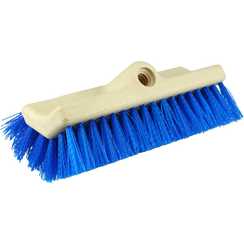 10″ Bi-Level Scrub Brush, Stiff Crimped Polypropylene Fill - Americas Tooling