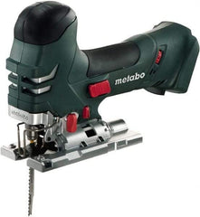 Metabo - 18 Volt, 3,000 SPM, 5-1/4" Stroke Length, Lithium-Ion Cordless Jigsaw - 45° Cutting Angle, Series M18 - Americas Tooling