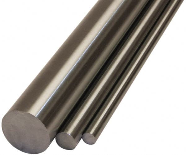 Made in USA - 0.59" Diam x 3' Long, 4140P Steel Round Rod - Ground and Polished, Pre-Hardened, Alloy Steel - Americas Tooling