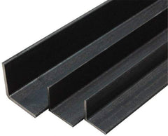 Made in USA - Low Carbon Steel, 1/8 Inch Thick Wall, Angle Iron - 1-1/4 Inch Wide x 1-1/4 Inch High x 80 Inch Long - Americas Tooling