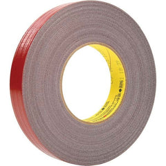 3M - 54.8m x 24mm x 12.1 mil Red Polyethylene Cloth Duct Tape - Americas Tooling