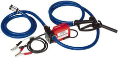 Tuthill - 10 GPM, 3/4" Hose Diam, Pump - 3/4" Inlet, 3/4" Outlet, 12 Volts, 8' Hose Length, 1/5 hp - Americas Tooling