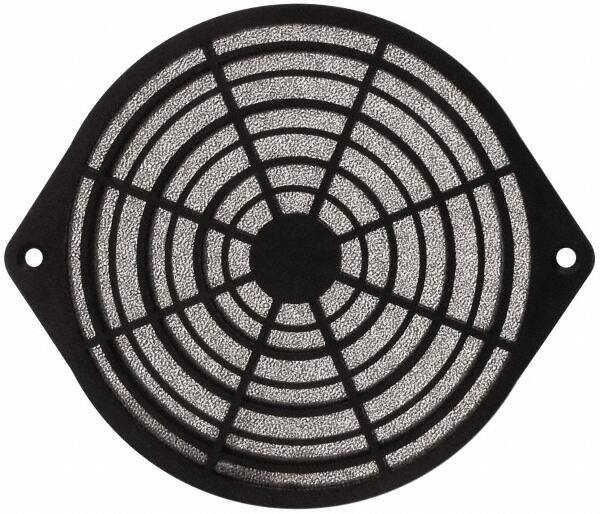 Made in USA - 120mm High x 120mm Wide x 11.2mm Deep, Tube Axial Fan Air Filter Assembly - 93% Capture Efficiency, Polyurethane Foam Media, 175°F Max, 45 Pores per Inch, Use with 120mm Square Tube Axial Fans - Americas Tooling