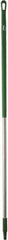 Vikan - 60 x 1-1/4" Stainless Steel Squeegee Handle - European Threaded Connection, Green - Americas Tooling