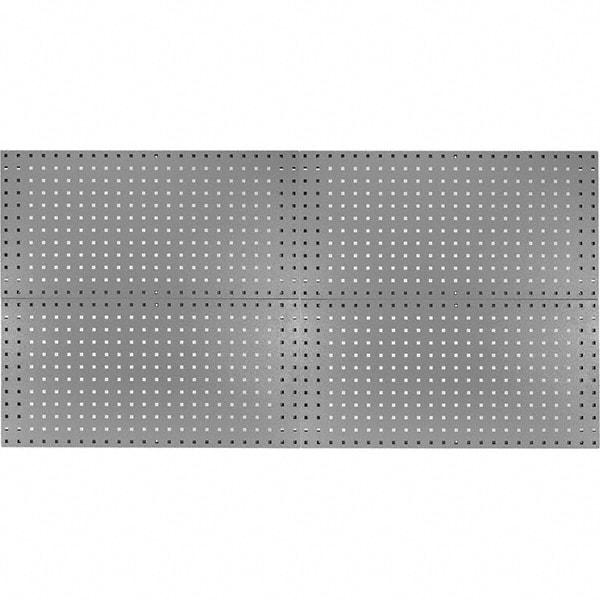 Kennedy - 18" Wide x 36" High Industrial Steel Tool Peg Board System - 4 Panels, 60 Hooks, Steel, Gray - Americas Tooling