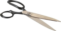 Wiss - 5" LOC, 10-3/8" OAL Inlaid Industrial Straight Shears - Straight Handle, For Carpet, Drapery, Upholstery - Americas Tooling