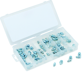 70 Pc. Grease Fitting Assortment - Contains: straight; 45 degree and 90 degree - Americas Tooling