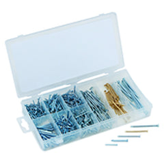 550 Pieces Nail Assortment - Brad nails, finishing nails and masonry nails - Americas Tooling