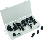 80 Pc. Vacuum Cap Assortment - 3/16" - 3/8". Constructed of heat resistant Buna-N Rubber - Americas Tooling