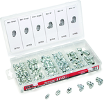 110 Pc. Grease Fitting Assortment - stright and 90 degree fittings - Americas Tooling