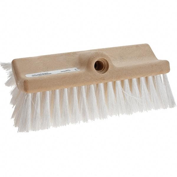 Weiler - Synthetic Scrub Brush - 10" Long Head, White - Americas Tooling