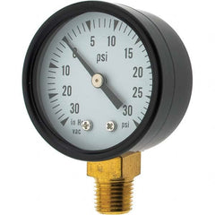 Value Collection - Vacuum Gauges Type: Analog Vacuum Gauge Thread Size: 1/4 - Americas Tooling