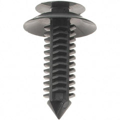 Value Collection - 8mm Hole Diam, 14mm OAL, Ratchet Shank, Nylon Panel Rivet - 8mm Material Thickness - Americas Tooling