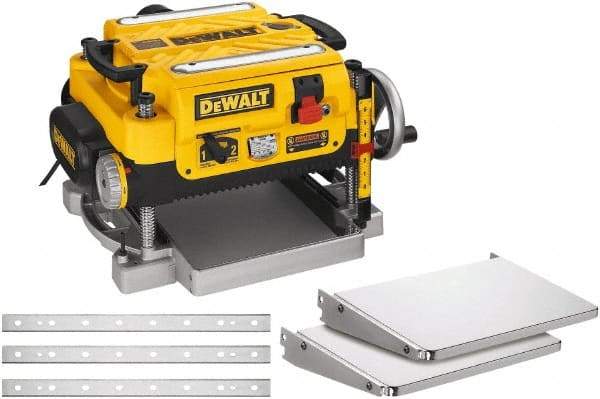 DeWALT - 115 Volt, 15 Amp, 10,000 RPM, Bench Planer - 1/8 Inch Depth of Cut, 13 Inch Wide, 6 Inch Depth Capacity - Americas Tooling