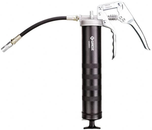 PRO-LUBE - 7,000 Max psi, Flexible Pistol Grease Gun - 14 oz Capacity, 1/8 Thread Outlet, 33 Strokes per oz - Americas Tooling