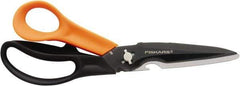 Fiskars - 4-1/2" LOC, 9" OAL Scissors - Dual Composite Handle, For General Purpose Use - Americas Tooling