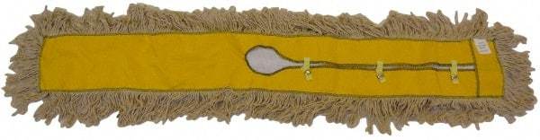 PRO-SOURCE - 60" Long x 5" Wide Cotton Dust Mop Head - White, Looped Head, Launderable - Americas Tooling