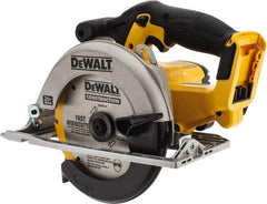 DeWALT - 20 Volt, 6-1/2" Blade, Cordless Circular Saw - 3,700 RPM, Lithium-Ion Batteries Not Included - Americas Tooling