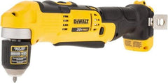 DeWALT - 20 Volt 3/8" Chuck Right Angle Handle Cordless Drill - 0-650 & 0-2000 RPM, Keyless Chuck, Reversible, Lithium-Ion Batteries Not Included - Americas Tooling