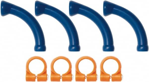 Loc-Line - 1/4" Hose Inside Diam, Coolant Hose Extended Elbow - For Use with Loc-Line Modular Hose System - Americas Tooling