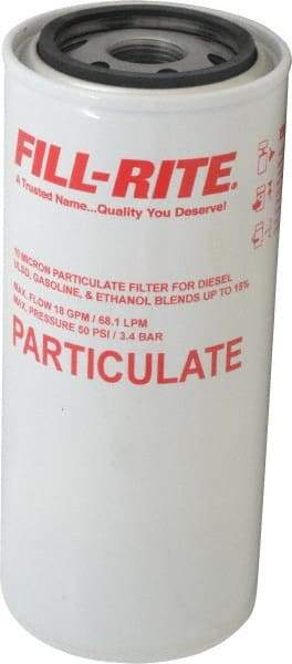 Tuthill - 1 Inlet Size, 3-5/8 Outlet Size, 18 GPM, Pump Filter - 8-1/2 Long, 10 Micron Mesh, Cast Iron - Americas Tooling