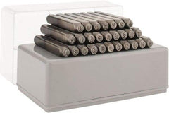 C.H. Hanson - 27 Piece, 5/32" Character Steel Stamp Set - Letters, Heavy Duty - Americas Tooling