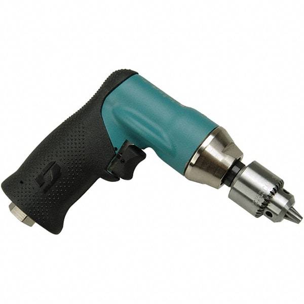 Dynabrade - 1/4" Keyed Chuck - Pistol Grip Handle, 5,500 RPM, 0.4 hp, 90 psi - Americas Tooling