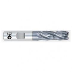 1-1/4 x 1-1/4 x 3 x 5-1/2 6 Fl HSS-CO Roughing Non-Center Cutting End Mill -  TiCN - Americas Tooling