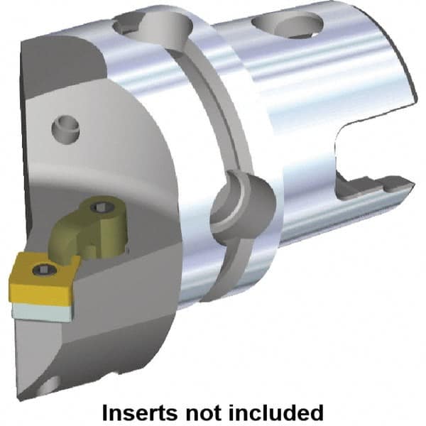 Kennametal - Left Hand Cut, Size KM40, SN.. Insert Compatiblity, Internal or External Modular Turning & Profiling Cutting Unit Head - 27mm Ctr to Cutting Edge, 48.3mm Head Length, Through Coolant, Series M-Clamping - Americas Tooling