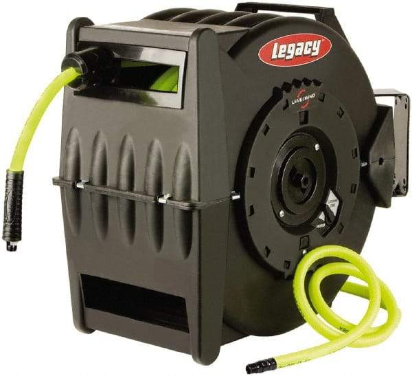 Legacy - 75' Spring Retractable Hose Reel - 300 psi, Hose Included - Americas Tooling