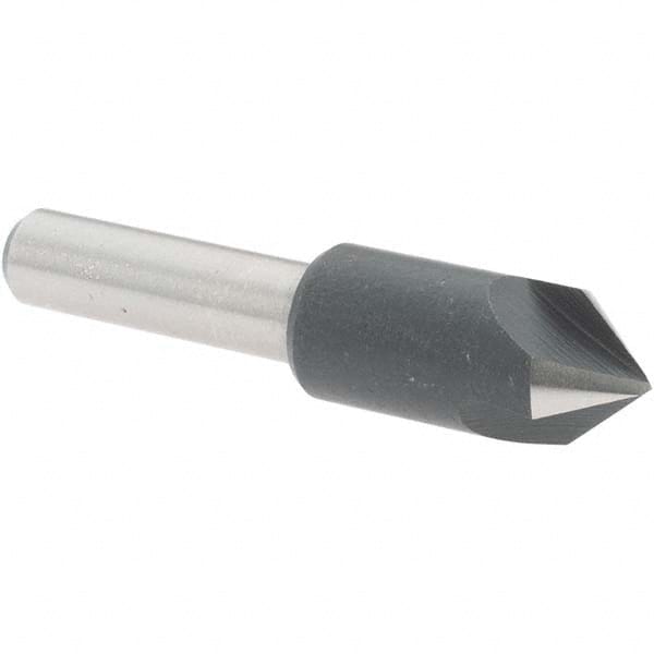 Value Collection - 3/8" Head Diam, 1/4" Shank Diam, 3 Flute 82° High Speed Steel Countersink - Americas Tooling