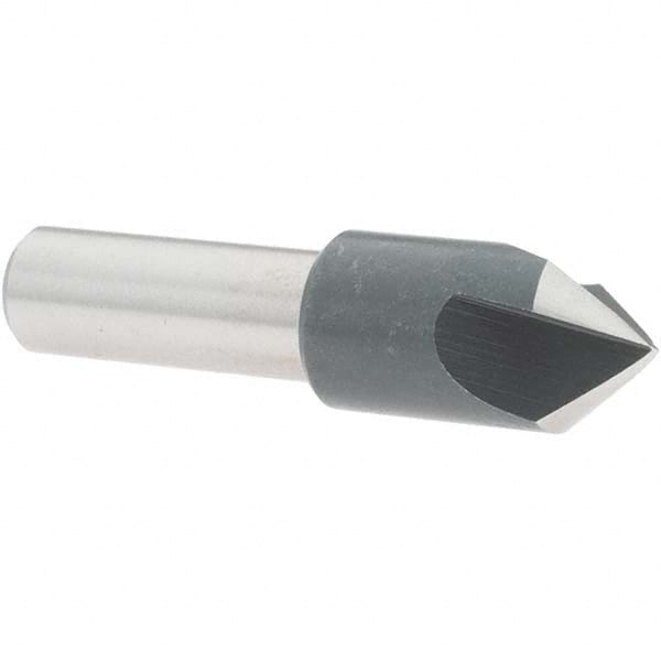 Value Collection - 1/2" Head Diam, 3/8" Shank Diam, 3 Flute 82° High Speed Steel Countersink - Americas Tooling