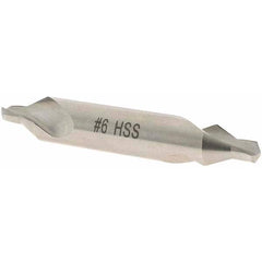 Value Collection - #6 Plain Cut 60° Incl Angle High Speed Steel Combo Drill & Countersink - Americas Tooling