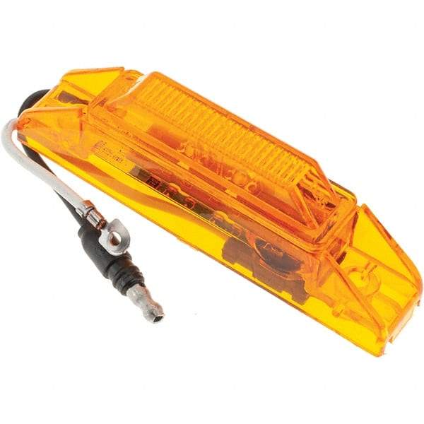 Truck-Lite - 4" Long, 0.05 Amp, LED Side Marker Light Kit - 12 Volts, Yellow - Americas Tooling